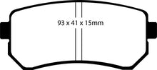 गैलरी व्यूवर में इमेज लोड करें, EBC 06-11 Hyundai Accent 1.6 Redstuff Rear Brake Pads