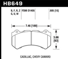 Laden Sie das Bild in den Galerie-Viewer, Hawk 2008-2014 Cadillac CTS V HPS 5.0 Front Brake Pads