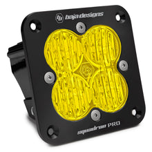 Carica l&#39;immagine nel visualizzatore di Gallery, Baja Designs Squadron Pro Black Wide Cornering Pattern Flush Mount LED Light Pod - Amber