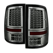 गैलरी व्यूवर में इमेज लोड करें, xTune Dodge Ram 1500 09-14 - Incandescent Only C Shape LED Tail Lights- Smoked ALT-JH-DR09-LED-CS-SM