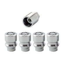 Laden Sie das Bild in den Galerie-Viewer, McGard Wheel Lock Nut Set - 4pk. (Uni-Lug) M12X1.5 / 13/16 Hex / .197in. Shank / 1.375in. L - Chrome