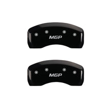 Cargar imagen en el visor de la galería, MGP 2 Caliper Covers Engraved Rear MGP Black Finish Silver Characters 2016 Ford Focus