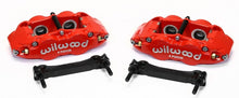 गैलरी व्यूवर में इमेज लोड करें, Wilwood Narrow Superlite 4R Rear Caliper &amp; Bracket Kit - Red 97-13 C5/C6 Corvette w/ OEM Rotors