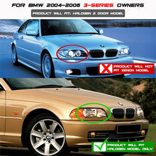 Laden Sie das Bild in den Galerie-Viewer, Spyder BMW E46 3-Series 04-06 2 DR Projector Halogen Model- LED Halo Blk PRO-YD-BMWE4604-2DR-HL-BK