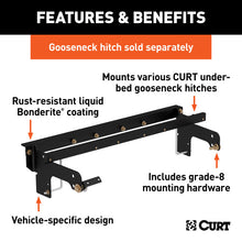Load image into Gallery viewer, Curt 01-10 Chevrolet Silverado 2500 Double Lock EZr Gooseneck Installation Brackets