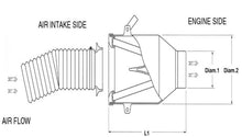 Carica l&#39;immagine nel visualizzatore di Gallery, BMC Universal Direct Intake Air System Induction Kit 85mm Diameter (Displacement Over 1600cc)