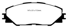 गैलरी व्यूवर में इमेज लोड करें, EBC 06-08 Toyota RAV 4 2.4 (3rd Row Seats) Greenstuff Front Brake Pads