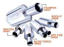 Charger l&#39;image dans la galerie, Borla Wailtail Oval 2-1/4in x 5in Side Round Out Boomer Muffler