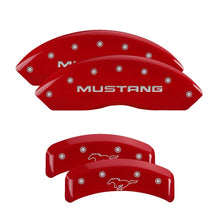 Charger l&#39;image dans la galerie, MGP 4 Caliper Covers Engraved Front &amp; Rear MGP Red finish silver ch