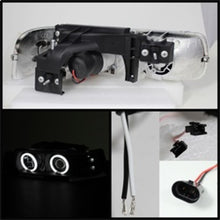 Cargar imagen en el visor de la galería, Spyder Chevy Silverado 1500/2500 99-02Projector Headlights CCFL Halo LED Black PRO-YD-CS99-CCFL-BK