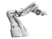 Carica l&#39;immagine nel visualizzatore di Gallery, AWE 16-22 Toyota Tacoma 0FG Catback Exhaust w/ BashGuard - Dual Chrome Silver Tips
