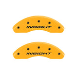 MGP Front set 2 Caliper Covers Engraved Front Insight Yellow finish black ch