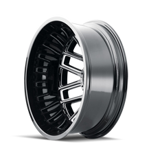 Cargar imagen en el visor de la galería, Mayhem 8107D Cogent Dually 20x8.25 / 8x200 BP / -192mm Offset / 142mm Hub Blk w/ Milled Spokes Wheel