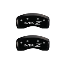 Charger l&#39;image dans la galerie, MGP 4 Caliper Covers Engraved Front Lincoln Rear MKZ Black Finish Silver Char 2019 Lincoln MKZ
