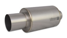 Carica l&#39;immagine nel visualizzatore di Gallery, Vibrant Titanium Muffler w/Straight Cut Natural Tip 3in. Inlet / 3in. Outlet