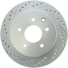 Carica l&#39;immagine nel visualizzatore di Gallery, StopTech Select Sport Nissan Slotted and Drilled Right Rear Rotor