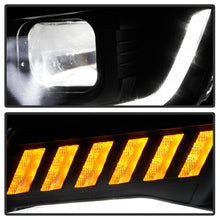 गैलरी व्यूवर में इमेज लोड करें, Spyder Chevy Camaro 16-18 Halogen Model Full LED Headlights Black PRO-YD-CCAM16HALAP-SEQ-BK