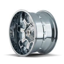Cargar imagen en el visor de la galería, Mayhem 8105 Combat 20x9 / 8x165.1 BP / 18mm Offset / 130.8mm Hub Chrome Wheel