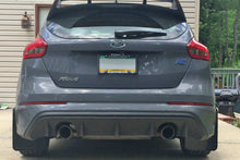 Carica l'immagine nel visualizzatore di Gallery, Rally Armor 12-18 Ford Focus SE/ST/RS UR Nitrous Blue Mud Flaps w/ White Logo
