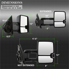 Cargar imagen en el visor de la galería, xTune Chevy Silverado 07-13 Heated Smoke LED Signal Telescoping Mirrors MIR-CSIL07S-G2-PWH-SM-SET