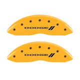 MGP 4 Caliper Covers Engraved F & R w/ Stripes/Dodge Yellow Finish Black Char 2006 Dodge Durango