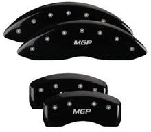 Charger l&#39;image dans la galerie, MGP 4 Caliper Covers Engraved Front &amp; Rear MGP Black Finish Silver Char 2019 Lincoln Nautilus