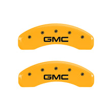 Carica l&#39;immagine nel visualizzatore di Gallery, MGP 4 Caliper Covers Engraved Front &amp; Rear GM Style/Hybrid Black finish silver ch