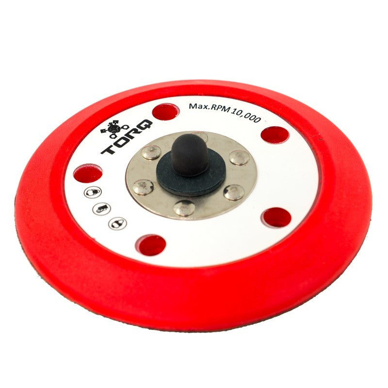Chemical Guys TORQ R5 Dual-Action Red Backing Plate w/Hyper Flex Technology - 5in - Single