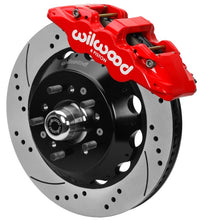 गैलरी व्यूवर में इमेज लोड करें, Wilwood 70-81 FBody/75-79 A&amp;XBody AERO6 Frt BBK 14in D/S Rtr Red Calipers Use w/ Pro Drop Spindle