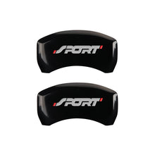 Charger l&#39;image dans la galerie, MGP 4 Caliper Covers Engraved Front &amp; Rear No bolts/Sport Black finish silver ch