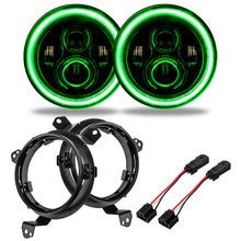 Laden Sie das Bild in den Galerie-Viewer, Oracle Jeep Wrangler JL/Gladiator JT 7in. High Powered LED Headlights (Pair) - Green