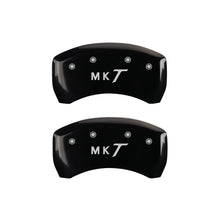Cargar imagen en el visor de la galería, MGP 4 Caliper Covers Engraved Front Lincoln Engraved Rear MKT Black finish silver ch