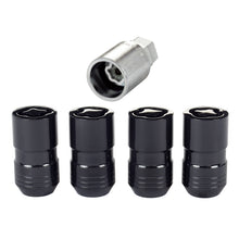 Laden Sie das Bild in den Galerie-Viewer, McGard Wheel Lock Nut Set - 4pk. (Cone Seat) M14X1.5 / 21mm &amp; 22mm Dual Hex / 1.639in. L - Black