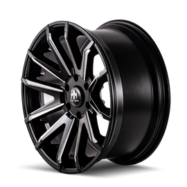 Mayhem 8109 Crossfire 20x9.5 / 5x139.7 BP / 25mm Offset / 108mm Hub Black w/ Milled Spokes Wheel