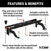गैलरी व्यूवर में इमेज लोड करें, Curt Universal Double Lock Gooseneck Hitch Kit