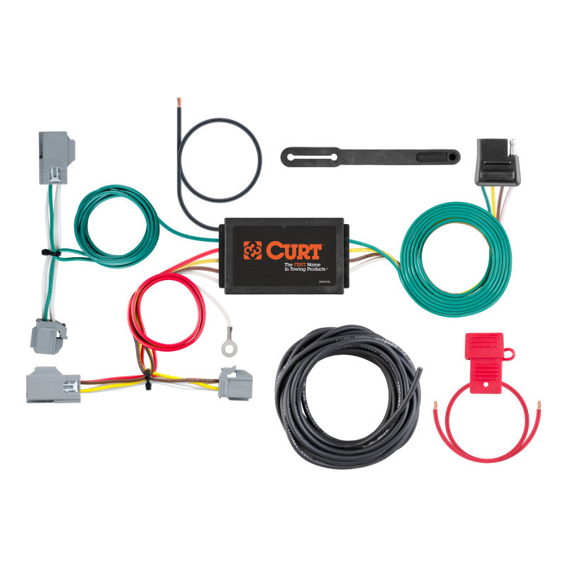 Curt 10-17 Volvo XC60 Custom Wiring Harness (4-Way Flat Output)