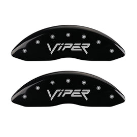 MGP 4 Caliper Covers Engraved Front & Rear Gen 2/Viper Black finish silver ch