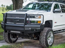 Laden Sie das Bild in den Galerie-Viewer, Road Armor 15-19 Chevy 2500 Vaquero Front Bumper Full Guard - Tex Blk