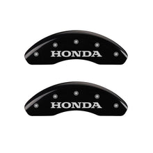 Charger l&#39;image dans la galerie, MGP 4 Caliper Covers Engraved Front Honda Rear H Logo Black Finish Silver Char 2017 Honda Civic