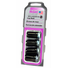 Laden Sie das Bild in den Galerie-Viewer, McGard SplineDrive Lug Nut (Cone Seat) M14X1.5 / 1.648in. Length (4-Pack) - Black (Req. Tool)