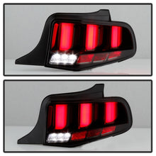 Charger l&#39;image dans la galerie, Spyder 10-12 Ford Mustang Light Bar Seq Turn Signal LED Tail Lights - Smoke ALT-YD-FM10-LED-SM