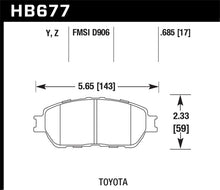 Carica l&#39;immagine nel visualizzatore di Gallery, Hawk Lexus 02-03/04-06 ES300/330 Toyota 98-12 Tacoma/Adynl Models Street Perf Ceramic Ft Brake Pads