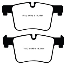 Laden Sie das Bild in den Galerie-Viewer, EBC 11+ BMW X3 2.0 Turbo (F25) Yellowstuff Front Brake Pads