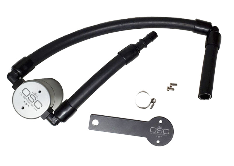 J&L 18-20 Kia Stinger GT 3.3TT Passenger Side Oil Separator 3.0 - Clear Anodized