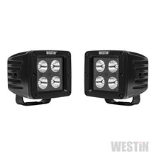 गैलरी व्यूवर में इमेज लोड करें, Westin HyperQ LED Auxiliary Lights 3in x 3in cube 20w Flood - Black