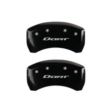 Charger l&#39;image dans la galerie, MGP 4 Caliper Covers Engraved Front &amp; Rear With out stripes/Dart Black finish silver ch