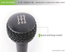 Cargar imagen en el visor de la galería, DV8 Offroad 1997-06 Jeep TJ 5-Speed Shift Knob And Lever Black