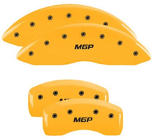 Carica l&#39;immagine nel visualizzatore di Gallery, MGP 4 Caliper Covers Engraved Front &amp; Rear MGP Yellow Finish Black Characters 2019 Ford Edge