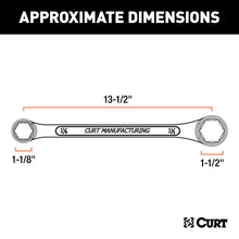 Carica l&#39;immagine nel visualizzatore di Gallery, Curt Trailer Ball Box-End Wrench (Fits 1-1/8in or 1-1/2in Nuts)