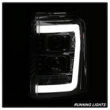 Carica l&#39;immagine nel visualizzatore di Gallery, Spyder 11-16 Ford F-250/F-350 V2 Projector Headlights - Light Bar DRL - Chrome PRO-YD-FS11V2-LB-C